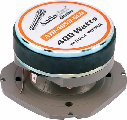 Audiopipe ATR-4053 400 W Heavy Duty Eye Candy Super Bullet Tweeter - Gold ATR-4053-GLD
