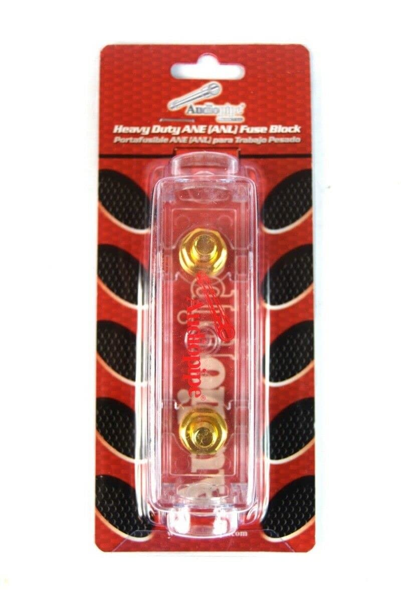 Audiopipe ANL Fuse Holder + 2 Pcs 100 Amp Blade Fuses For 0 to 4 GA Cable Wire