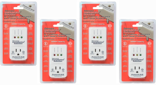 4 Pack Pipeman's Installation Solution AC 85-135V Surge Protector 3000 Watts PROTECTX-AUD