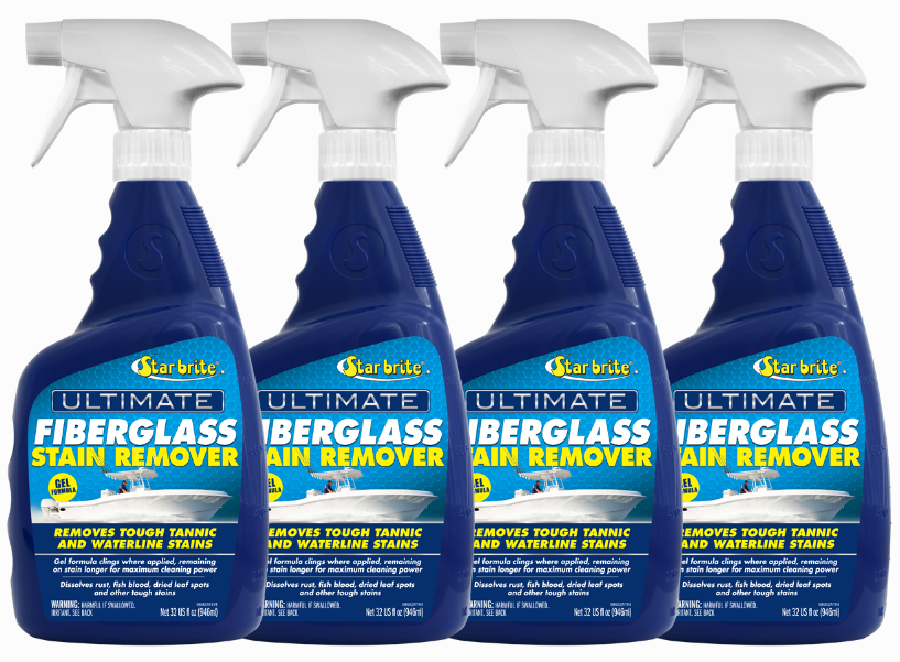 4 Pack of Star Brite Ultimate Fiberglass Stain Remover 32 oz Spray Bottle 98932