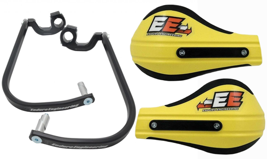 Enduro Engineering Evolution 2 Debris Deflectors for 1 1/8" Bars 50-5214B / 51-228 Yellow