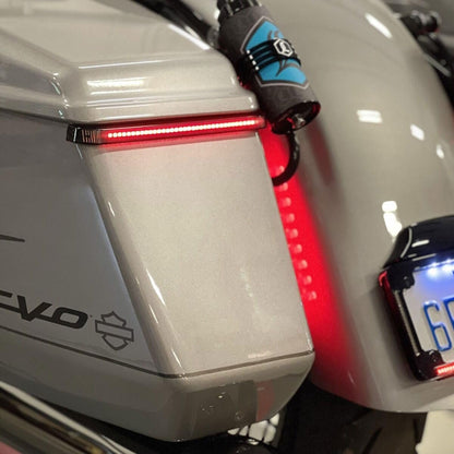 Custom Dynamics Low-Profile LED Saddlebag Lights for Harley CVO & Touring Bikes - Red