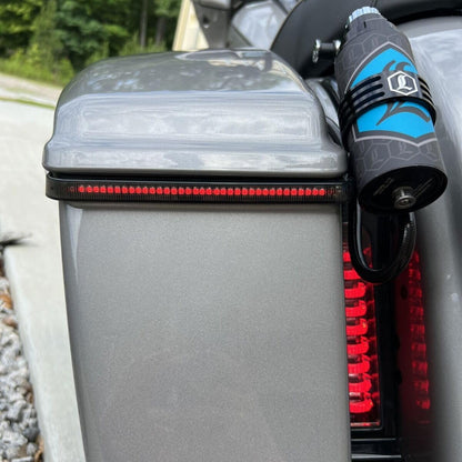 Custom Dynamics Low-Profile LED Saddlebag Lights for Harley CVO & Touring Bikes - Red