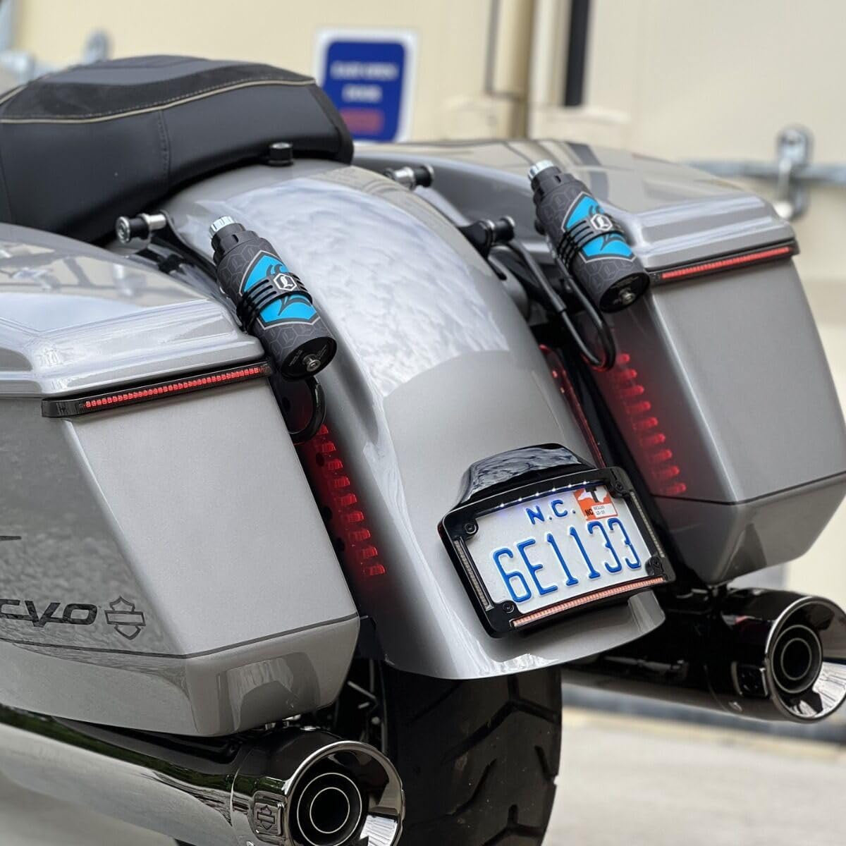 Custom Dynamics Low-Profile LED Saddlebag Lights for Harley CVO & Touring Bikes - Red