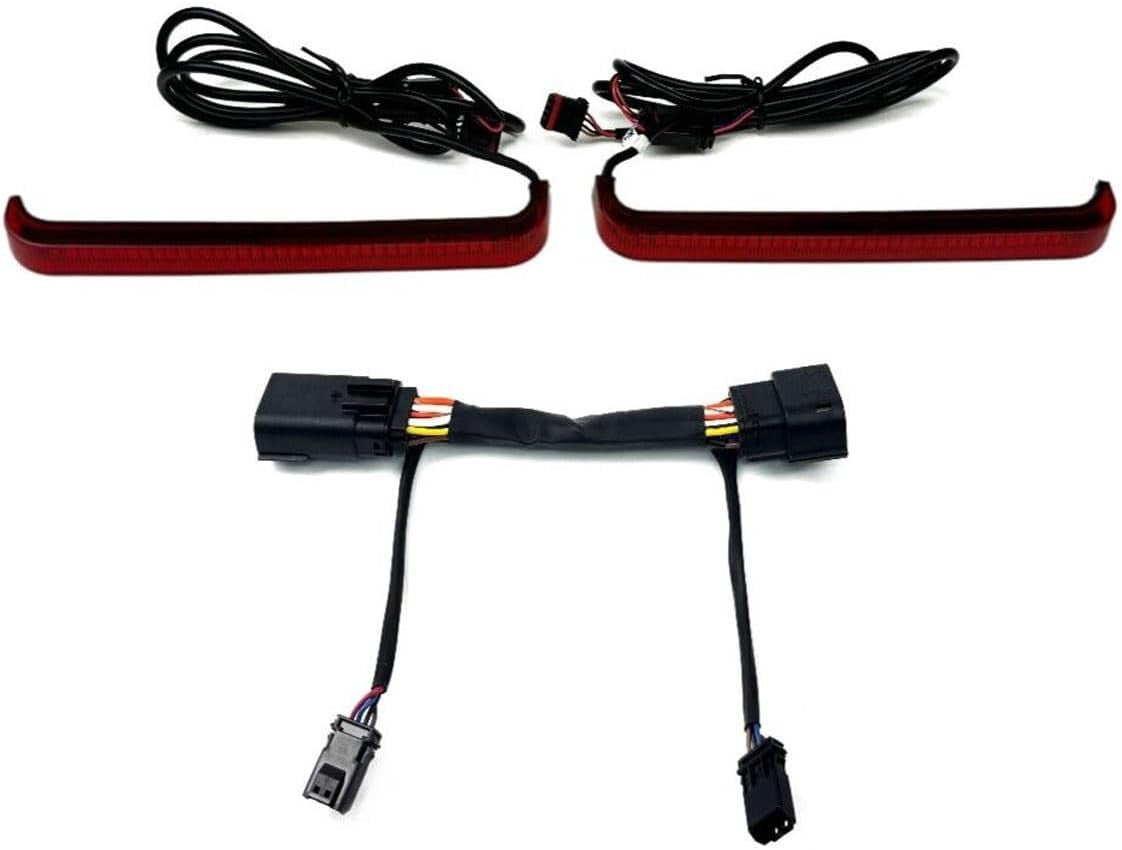 Custom Dynamics Low-Profile LED Saddlebag Lights for Harley CVO & Touring Bikes - Red