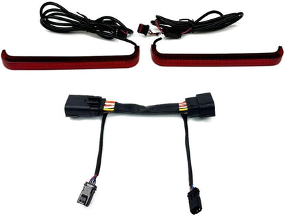 Custom Dynamics Low-Profile LED Saddlebag Lights for Harley CVO & Touring Bikes - Red