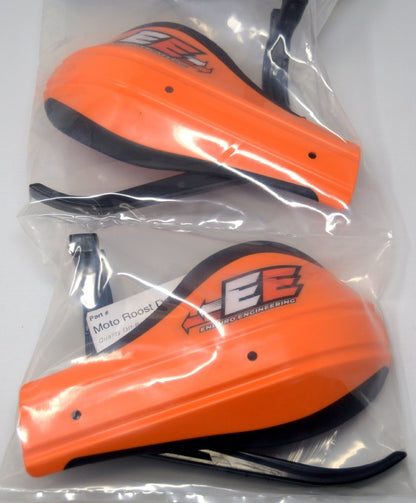 Enduro Engineering Open ended Composite Mount with Moto Roost Deflectors Handguards Orange 53-225
