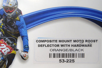Enduro Engineering Open ended Composite Mount with Moto Roost Deflectors Handguards Orange 53-225