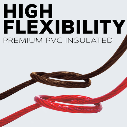 BEST CONNECTIONS 1/0 Ga 25 ft Black Translucent Power & Ground Electrical Auto Wire