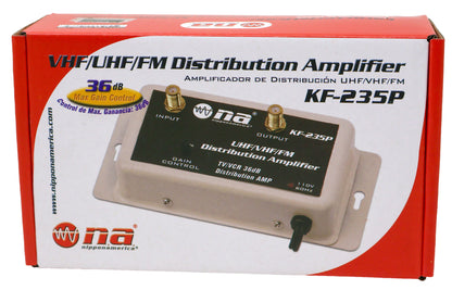 Nippon America 36dB Gain Cable Antenna Distribution Amplifier VHF UHF FM KF-235P 10 Pack