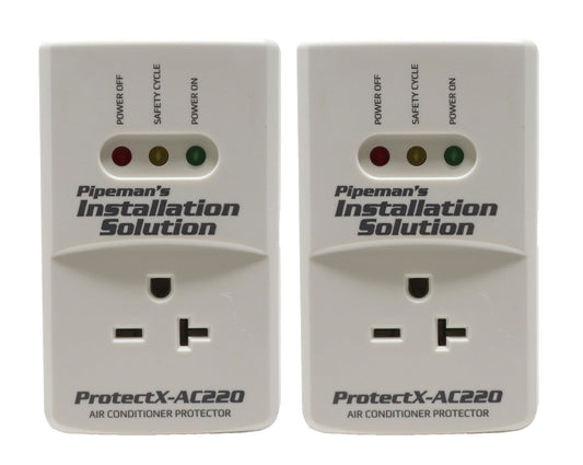 2 Pack Pipeman's Installation Solution AC 220v Surge Brownout Voltage Protector 3600 Watts