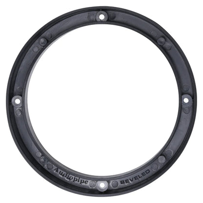 Audiopipe 4 Piece Set 6.5" Plastic Beveled Speaker Spacer Rings - Subwoofer Mid Range Custom Installation Mounting Adapter