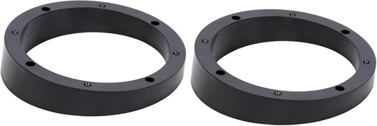 Audiopipe 4 Piece Set 6.5" Plastic Beveled Speaker Spacer Rings - Subwoofer Mid Range Custom Installation Mounting Adapter