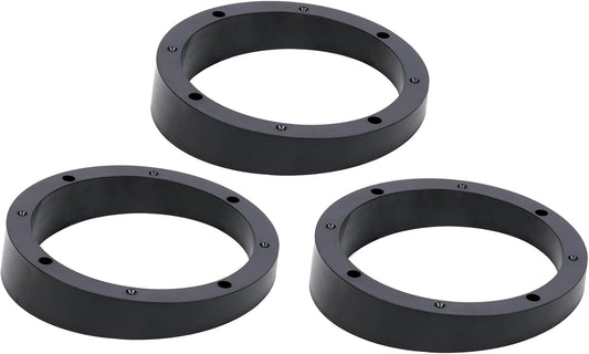 Audiopipe 6 Piece Set 6.5" Plastic Beveled Speaker Spacer Rings - Subwoofer Mid Range Custom Installation Mounting Adapter