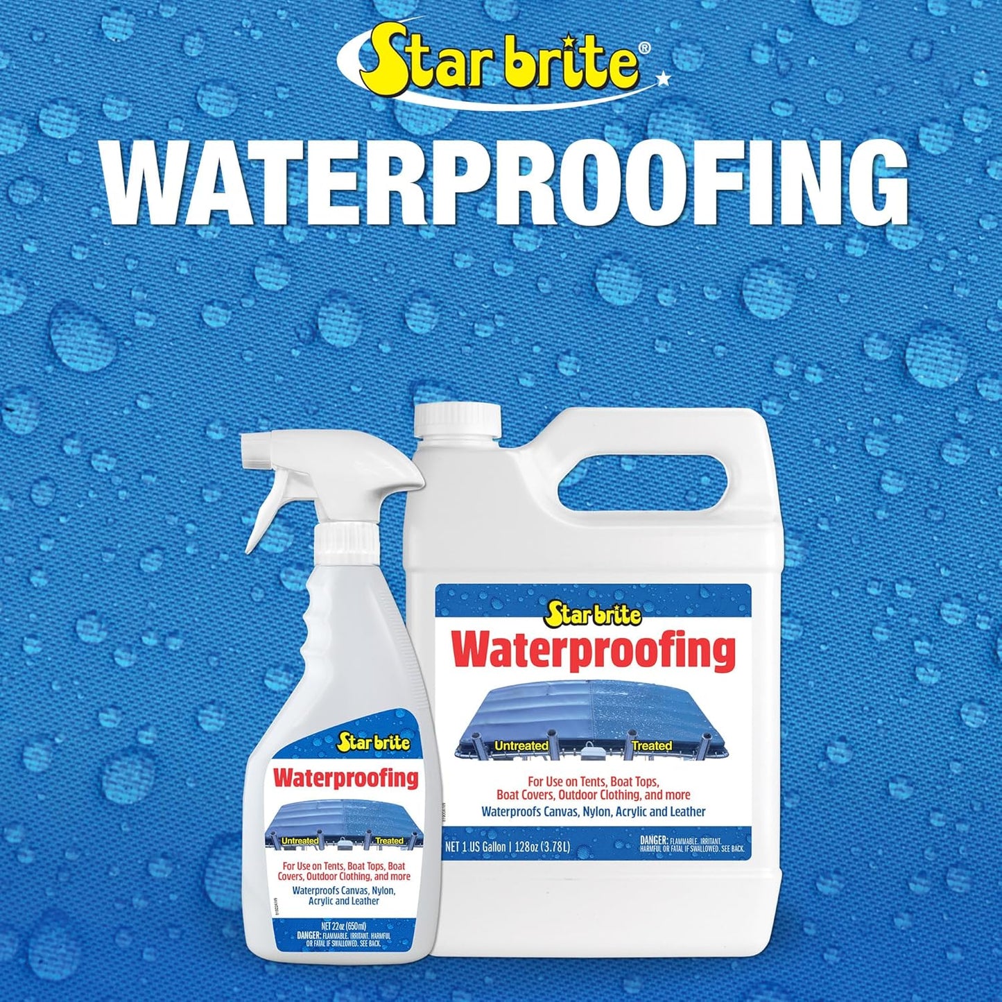 Star Brite 81900 Fabric Waterproofing w/ PTEF 1 Gallon Tent Boat Top Cover