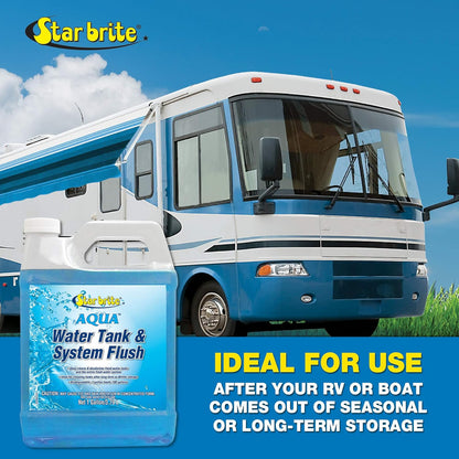 Star Brite 032300 Aqua Water Tank & System Flush Deep Cleans & Deodorizes 1 Gal