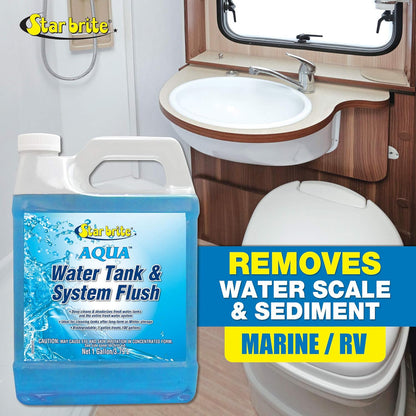 Star Brite 032300 Aqua Water Tank & System Flush Deep Cleans & Deodorizes 1 Gal
