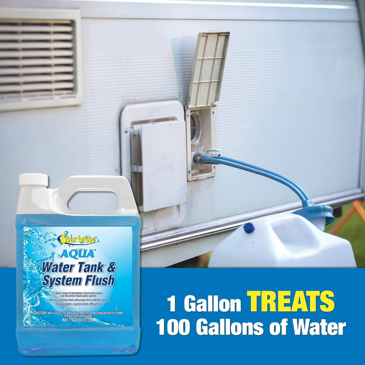 Star Brite 032300 Aqua Water Tank & System Flush Deep Cleans & Deodorizes 1 Gal