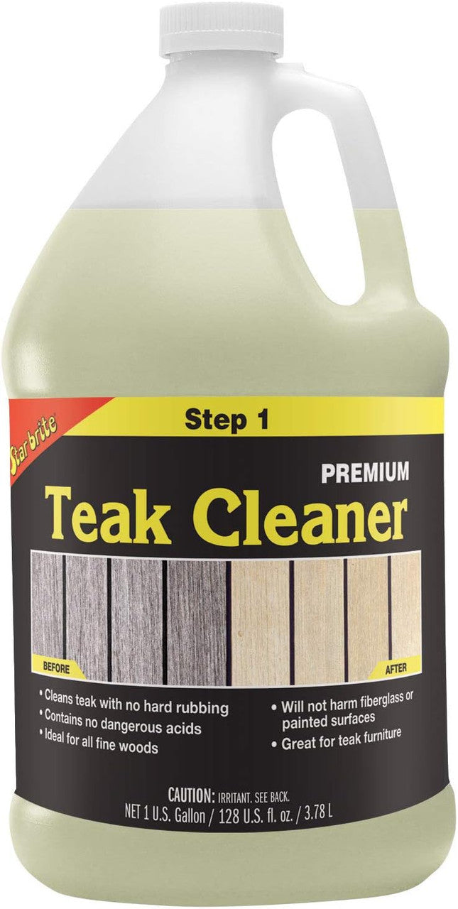 STAR BRITE Premium Outdoor Teak Cleaner 128 Ounce Gallon 081400N Restore, Renew