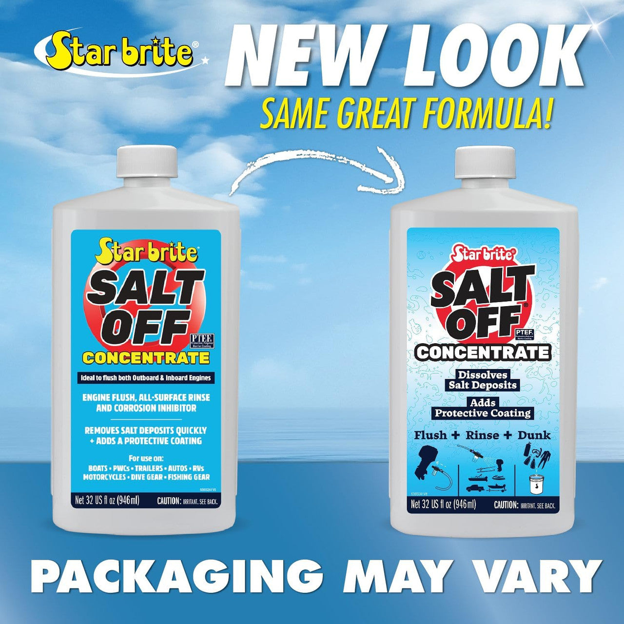 STAR BRITE Salt Off Concentrate 32oz kit with Mixer 094000 Engine Flush Salt