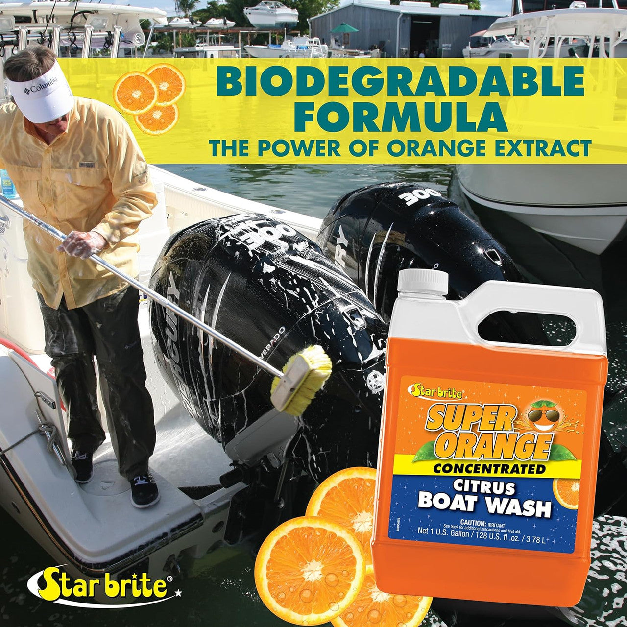 Star Brite Super Orange Citrus Boat Wash All-Purpose 1 Gallon Polish Gel 094500