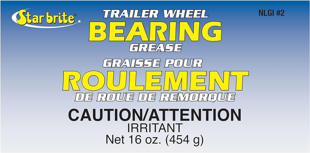 StarBrite Trailer Wheel Bearing Grease NLG#2 - Advanced Marine-Grade Protection Against Rust, Corrosion & Water Washout