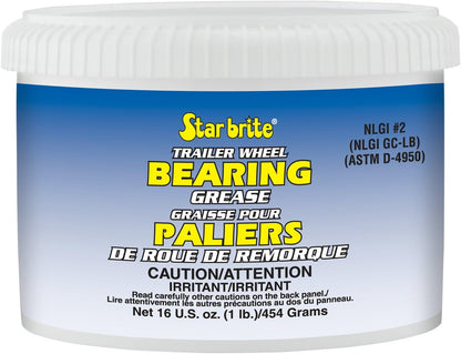 StarBrite Trailer Wheel Bearing Grease NLG#2 - Advanced Marine-Grade Protection Against Rust, Corrosion & Water Washout
