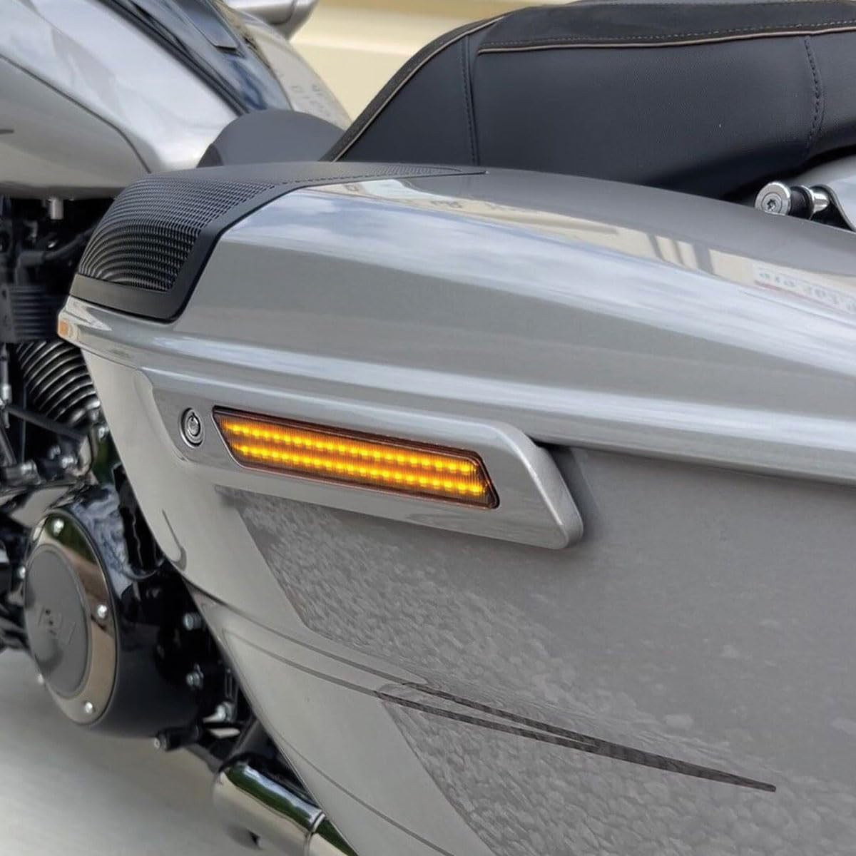 Custom Dynamics Saddlebag LED Latch Lights for '23-24 Harley FLTRXSE, FLHXSE & '24-Up Street Glide, Road Glide Models - Smoke