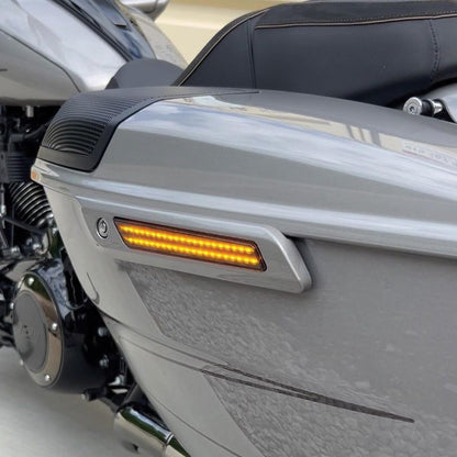 Custom Dynamics Saddlebag LED Latch Lights for '23-24 Harley FLTRXSE, FLHXSE & '24-Up Street Glide, Road Glide Models - Smoke