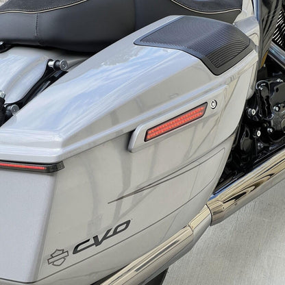 Custom Dynamics Saddlebag LED Latch Lights for '23-24 Harley FLTRXSE, FLHXSE & '24-Up Street Glide, Road Glide Models - Smoke