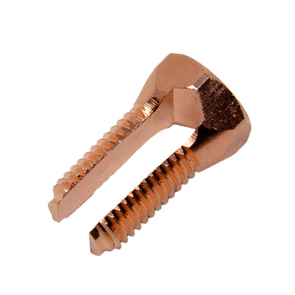 BEST CONNECTIONS 10 Pcs High Strength Copper Split Bolt Connectors 4 Gauge to 8 Gauge Solid Wire