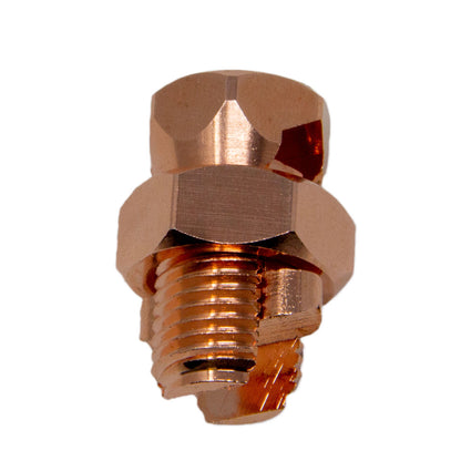 BEST CONNECTIONS 10 Pcs High Strength Copper Split Bolt Connectors 4 Gauge to 8 Gauge Solid Wire