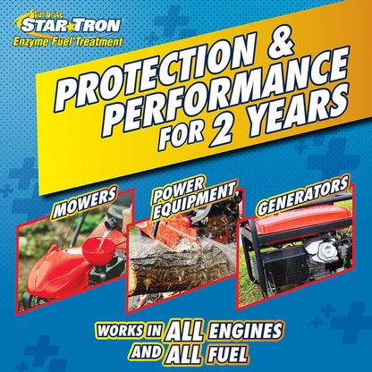 StarBrite 2 Pack Star Tron Enzyme Fuel Treatment SEF Gasoline Formula - 1 oz Treats 6 Gallons - 32 Oz.