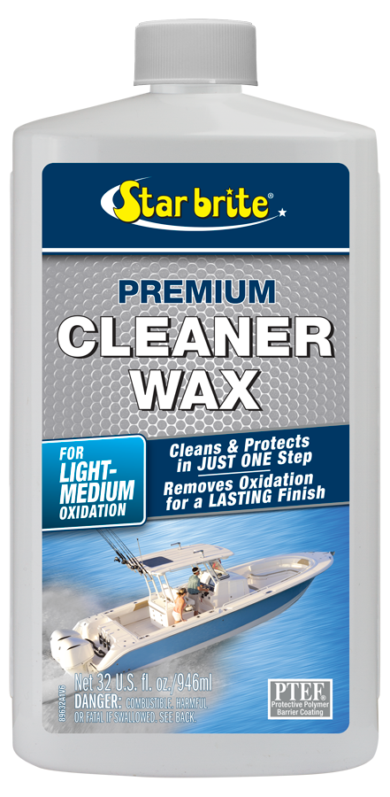 StarBrite One Step Heavy Duty Cleaner Wax w/PTEF Metals, Fiberglass, & Painted Surfaces 32 oz 089632-2 Pack