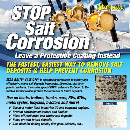 StarBrite Salt Off Concentrate - 1 Gallon - Ultimate Salt Remover Wash & Marine Engine Flush for Boats, Vehicles, Trailers, and More (093900N) 2 Pack