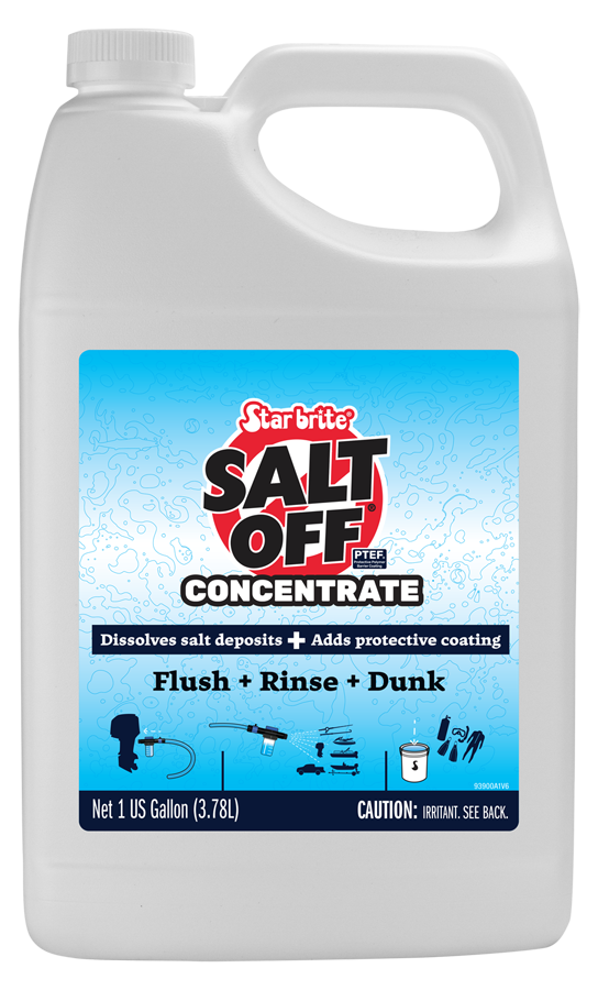 StarBrite Salt Off Concentrate - 1 Gallon - Ultimate Salt Remover Wash & Marine Engine Flush for Boats, Vehicles, Trailers, and More (093900N) 2 Pack