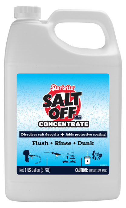 StarBrite Salt Off Concentrate - 1 Gallon - Ultimate Salt Remover Wash & Marine Engine Flush for Boats, Vehicles, Trailers, and More (093900N) 2 Pack