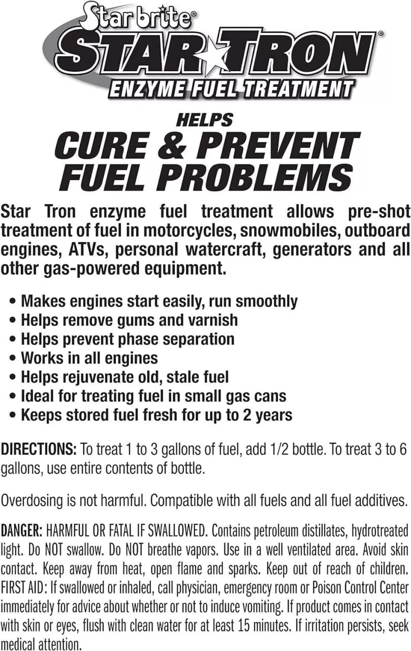 Star Tron Enzyme Fuel Treatment 24 Pack Display Small Engine Formula 1 oz