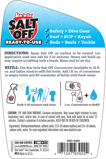 Star Brite Salt Off Protector Spray with PTEF 22 oz 093922 Dissolve and protect