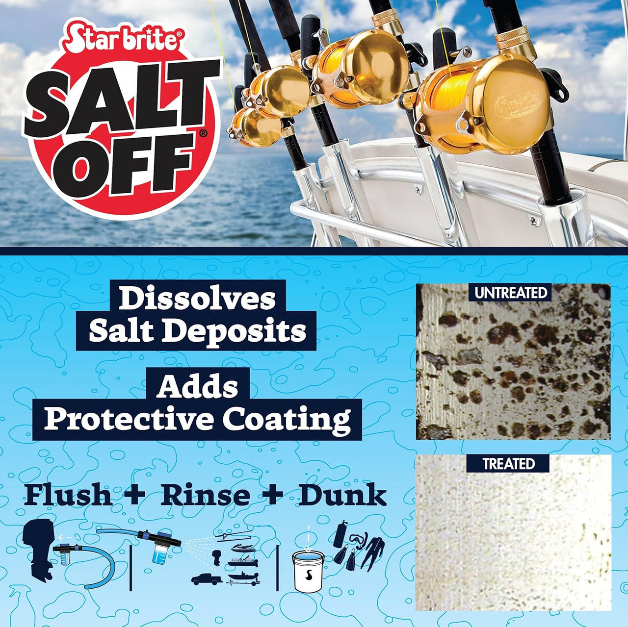 Star Brite Salt Off Protector Spray with PTEF 22 oz 093922 Dissolve and protect