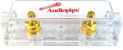 10 Pack Audiopipe Heavy Duty ANE ANL 24 Kt Gold Finish Fuse Holder Block CQ-1100