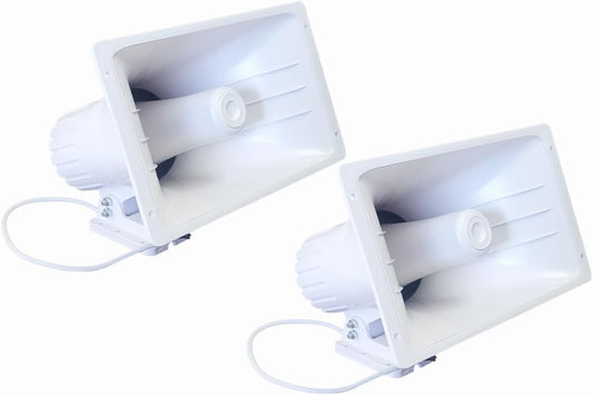 Nippon America 2 PACK PA Power Horn Speaker 100W Indoor Outdoor 100 Watt NIPPON AMERICA