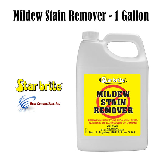 Star Brite Mildew Stain Remover 1 Gallon Good For Vinyl Seats & Cushions (85600)