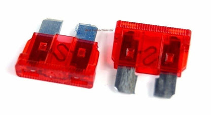 25 Pcs 10 Gauge In-Line ATC/ATO Fuse Holder & 10 Amp ATC Blade Fuses