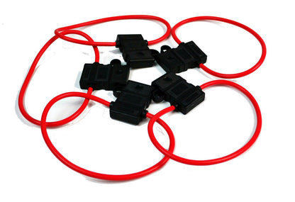 5 Pieces 18 Gauge ATC Heavy Duty Fuse Holder 12 Volt Car Audio Automotive