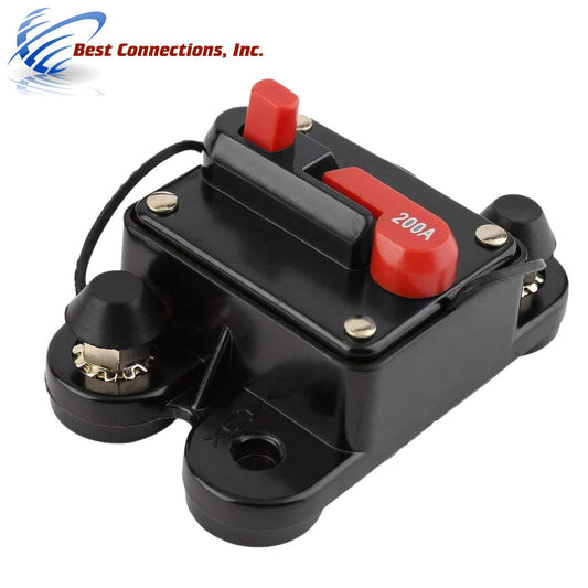 200 Amp In-line Circuit Breaker 12V-24V Marine Car Audio 200A Manual Reset