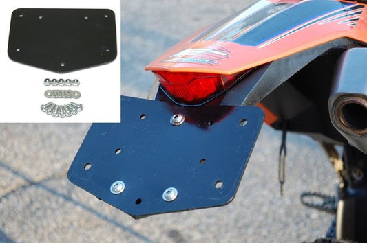 Enduro Engineering License Plate Holder Plastic Black 22-700 KTM Husqvarna