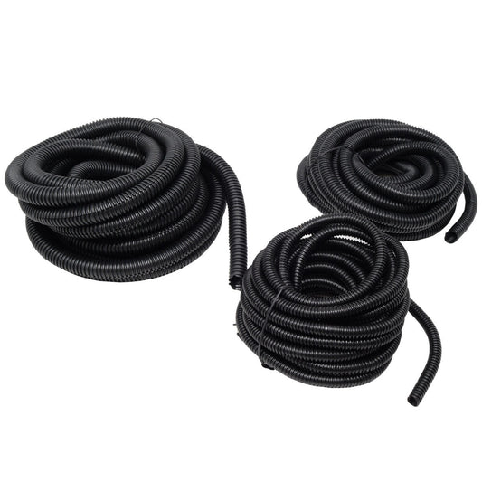 Split Loom 1/4" 3/8" 5/8" Black 20 Ft Wire Harness Wrap Cover Sleeve Conduit