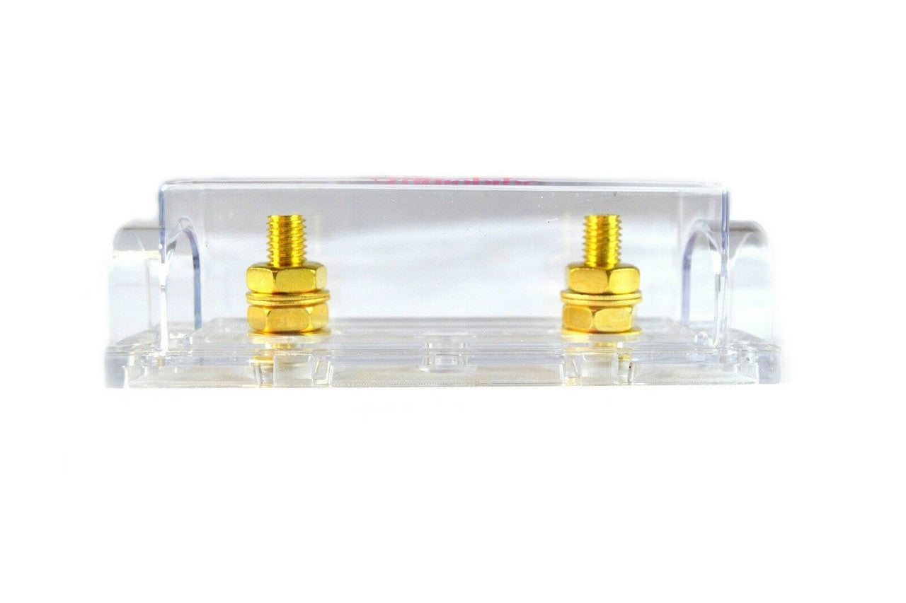 10 Pack Audiopipe Heavy Duty ANE ANL 24 Kt Gold Finish Fuse Holder Block CQ-1100