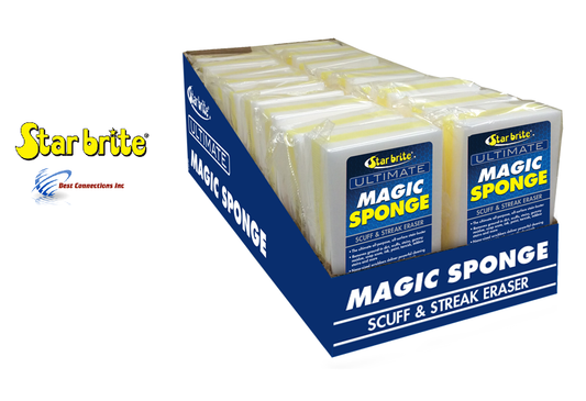 Star Brite Ultimate Magic Sponge Scuff & Streak Eraser 18 Pieces Display